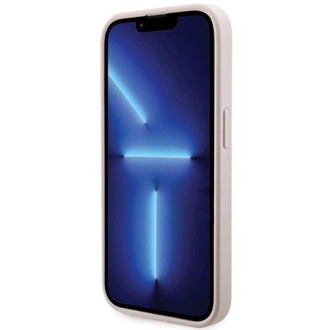 Etui Guess 4G Printed Stripes MagSafe na iPhone 15 Pro - różowe