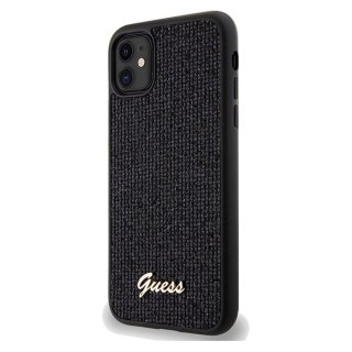 Etui Guess Disco Metal Script na iPhone 11 / Xr - czarne