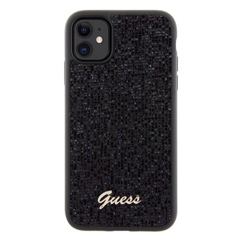 Etui Guess Disco Metal Script na iPhone 11 / Xr - czarne