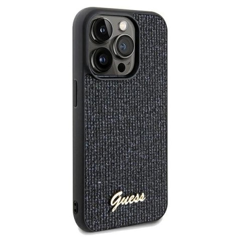 Etui Guess Disco Metal Script na iPhone 13 Pro Max - czarne