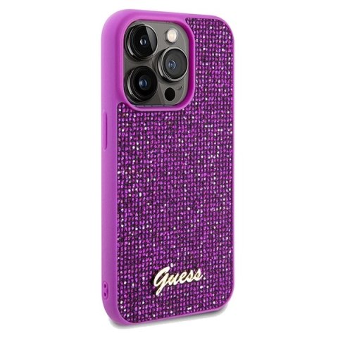 Etui Guess Disco Metal Script na iPhone 14 Pro Max - fuksjowe