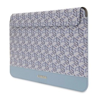 Etui Guess GCube Stripes na laptopa 14'' - niebieskie
