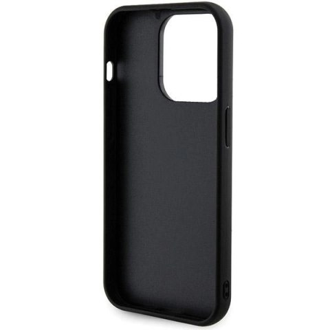 Etui Guess Sequin Script Metal na iPhone 13 Pro Max - czarne