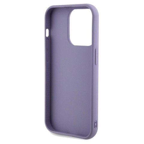 Etui Guess Sequin Script Metal na iPhone 14 Pro Max - fioletowe