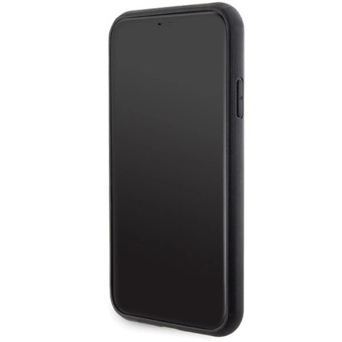 Etui Karl Lagerfeld Gripstand Saffiano Choupette Pins na iPhone 11 / Xr - czarne Etui Karl Lagerfeld Gripstand Saffiano Choupette Pins na iPhone 11 / Xr - czarne