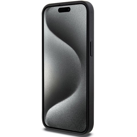 Etui Karl Lagerfeld Gripstand Saffiano Choupette Pins na iPhone 13 Pro Max - czarne Etui Karl Lagerfeld Gripstand Saffiano Choupette Pins na iPhone 13 Pro Max - czarne