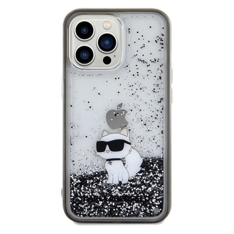 Etui Karl Lagerfeld Liquid Glitter Choupette na iPhone 13 Pro Max - przezroczyste Etui Karl Lagerfeld Liquid Glitter Choupette na iPhone 13 Pro Max - przezroczyste