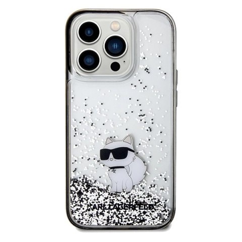 Etui Karl Lagerfeld Liquid Glitter Choupette na iPhone 14 Pro - przezroczyste Etui Karl Lagerfeld Liquid Glitter Choupette na iPhone 14 Pro - przezroczyste
