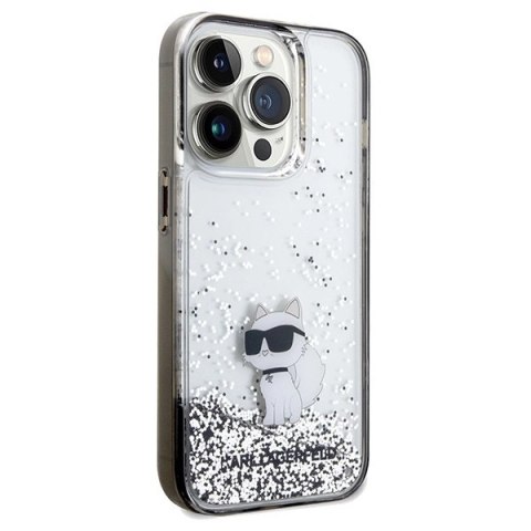 Etui Karl Lagerfeld Liquid Glitter Choupette na iPhone 14 Pro - przezroczyste Etui Karl Lagerfeld Liquid Glitter Choupette na iPhone 14 Pro - przezroczyste