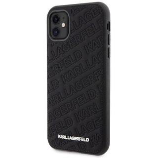 Etui Karl Lagerfeld Quilted K Pattern na iPhone 11 / Xr - czarne