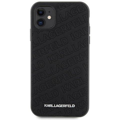 Etui Karl Lagerfeld Quilted K Pattern na iPhone 11 / Xr - czarne Etui Karl Lagerfeld Quilted K Pattern na iPhone 11 / Xr - czarne
