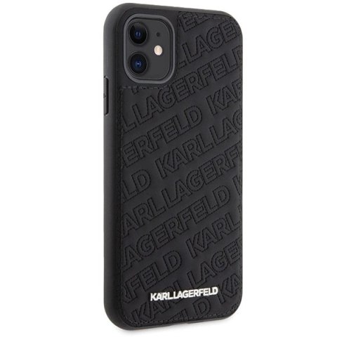 Etui Karl Lagerfeld Quilted K Pattern na iPhone 11 / Xr - czarne Etui Karl Lagerfeld Quilted K Pattern na iPhone 11 / Xr - czarne