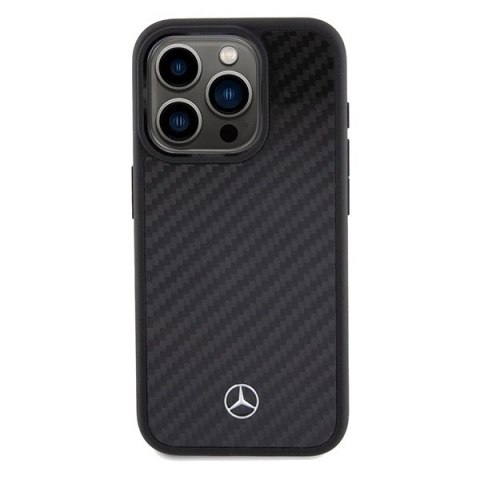 Etui Mercedes Carbon Fiber Dynamic na iPhone 15 Pro - czarne