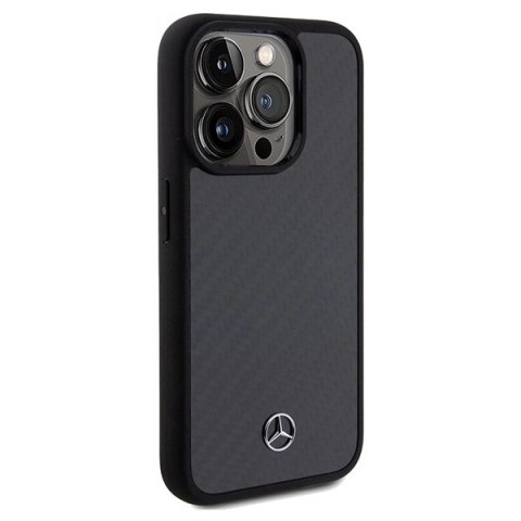 Etui Mercedes Carbon Fiber Dynamic na iPhone 15 Pro - czarne