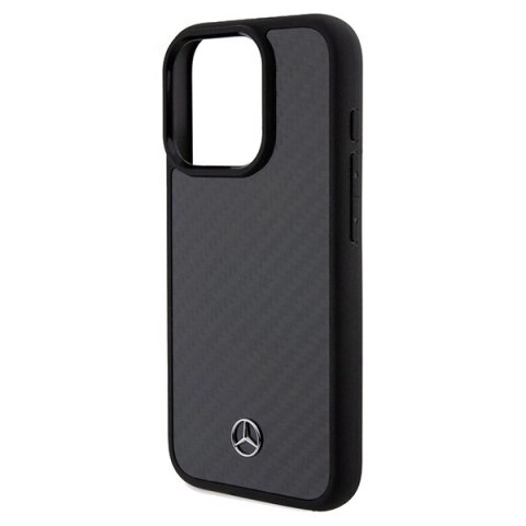 Etui Mercedes Carbon Fiber Dynamic na iPhone 15 Pro - czarne
