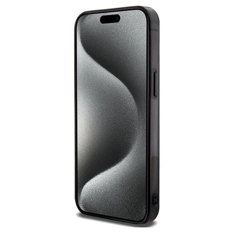 Etui Mercedes Double Layer Crossed Lines MagSafe na iPhone 15 Pro - czarne Etui Mercedes Double Layer Crossed Lines MagSafe na iPhone 15 Pro - czarne
