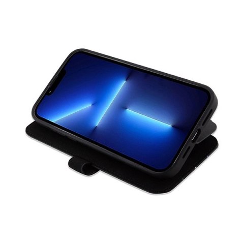 Etui Mercedes Leather Wave Patern na iPhone 15 Pro - czarne
