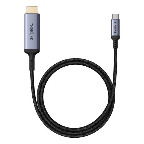 Kabel USB-C - HDMI Baseus BS-OH064 8K 60Hz 1,5m - czarny Kabel USB-C - HDMI Baseus BS-OH064 8K 60Hz 1,5m - czarny