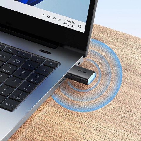 Karta sieciowa USB Baseus BS-OH170 650Mb/s 5GHz - czarna Karta sieciowa USB Baseus BS-OH170 650Mb/s 5GHz - czarna