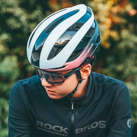 Kask rowerowy Rockbros 10110004008 rozmiar M - niebiesko-różowy Kask rowerowy Rockbros 10110004008 rozmiar M - niebiesko-różowy