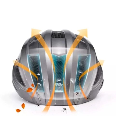 Kask rowerowy Rockbros ZK-013BK rozmiar uniwersalny 55-60cm - czarny
