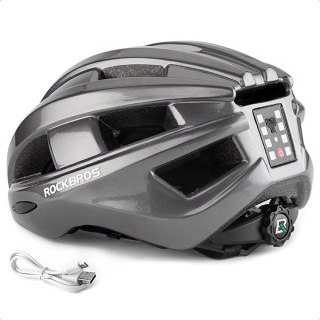Kask rowerowy Rockbros ZK-013TI rozmiar uniwersalny 55-60cm - szary
