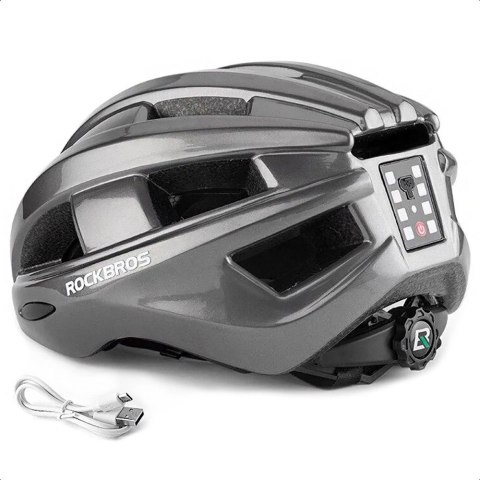 Kask rowerowy Rockbros ZK-013TI rozmiar uniwersalny 55-60cm - szary