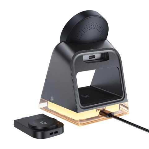 Ładowarka indukcyjna 3w1 Acefast E17 MagSafe + kabel USB-A USB-C - czarna Ładowarka indukcyjna 3w1 Acefast E17 MagSafe + kabel USB-A USB-C - czarna