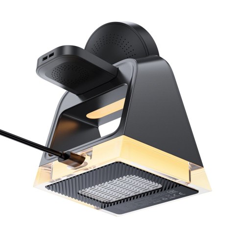 Ładowarka indukcyjna 3w1 Acefast E17 MagSafe + kabel USB-A USB-C - czarna Ładowarka indukcyjna 3w1 Acefast E17 MagSafe + kabel USB-A USB-C - czarna