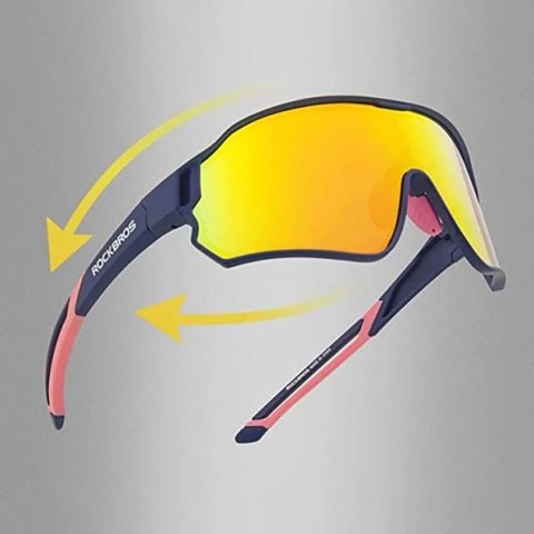 Okulary rowerowe Rockbros 10134PL polaryzujące - niebieskie Okulary rowerowe Rockbros 10134PL polaryzujące - niebieskie
