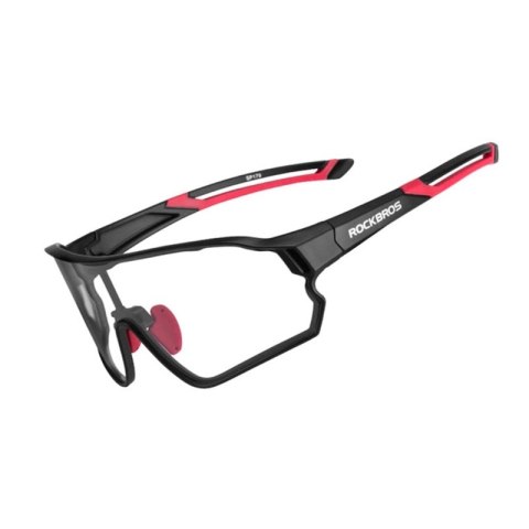 Okulary rowerowe Rockbros 10135 fotochromowe UV400 - czarno-czerwone Okulary rowerowe Rockbros 10135 fotochromowe UV400 - czarno-czerwone