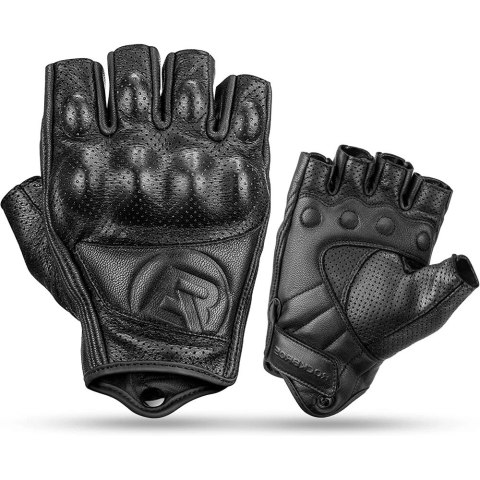 Rękawice motocyklowe Rockbros 16220006004 XL skórzane - czarne Rękawice motocyklowe Rockbros 16220006004 XL skórzane - czarne