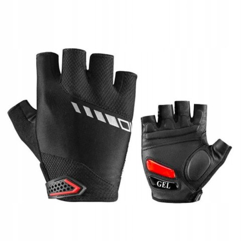 Rękawiczki rowerowe Rockbros S143-BK M z wkładkami żelowymi - czarne Rękawiczki rowerowe Rockbros S143-BK M z wkładkami żelowymi - czarne