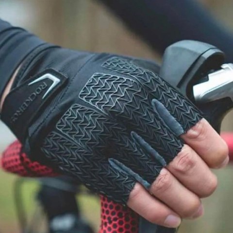 Rękawiczki rowerowe Rockbros S169BGR M z wkładkami żelowymi - szare Rękawiczki rowerowe Rockbros S169BGR M z wkładkami żelowymi - szare