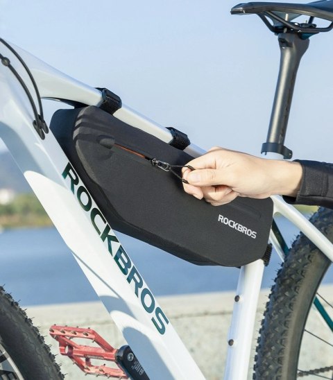 Sakwa rowerowa Rockbros AS-043 na rzepy 3l - czarna