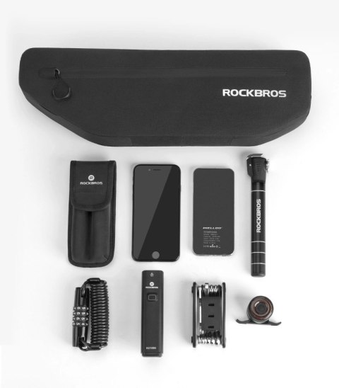 Sakwa rowerowa Rockbros AS-043 na rzepy 3l - czarna