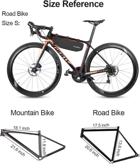 Sakwa rowerowa Rockbros AS-043 na rzepy 3l - czarna