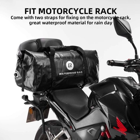 Torba motocyklowa Rockbros AS-005BK wodoodporna - czarna
