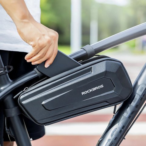 Torba rowerowa Rockbros B66 wodoodporna na ramę - czarna Torba rowerowa Rockbros B66 wodoodporna na ramę - czarna