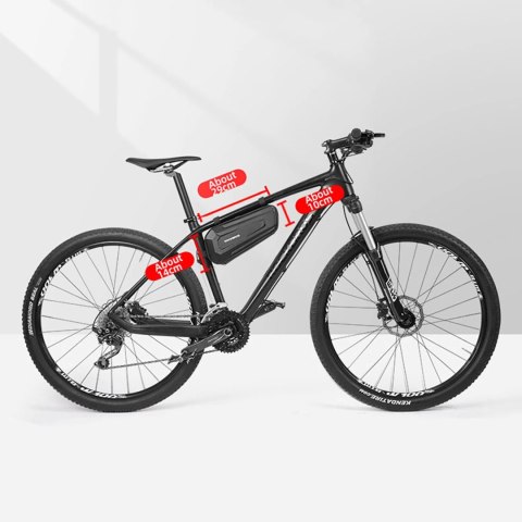 Torba rowerowa Rockbros B66 wodoodporna na ramę - czarna Torba rowerowa Rockbros B66 wodoodporna na ramę - czarna