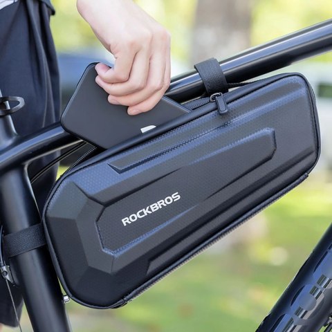 Torba rowerowa Rockbros B66 wodoodporna na ramę - czarna Torba rowerowa Rockbros B66 wodoodporna na ramę - czarna