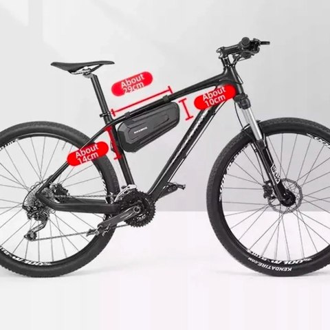 Torba rowerowa Rockbros B67 wodoodporna na ramę - czarna Torba rowerowa Rockbros B67 wodoodporna na ramę - czarna