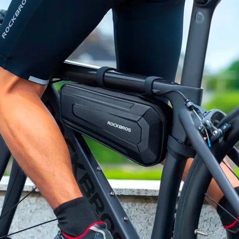Torba rowerowa Rockbros B67 wodoodporna na ramę - czarna Torba rowerowa Rockbros B67 wodoodporna na ramę - czarna