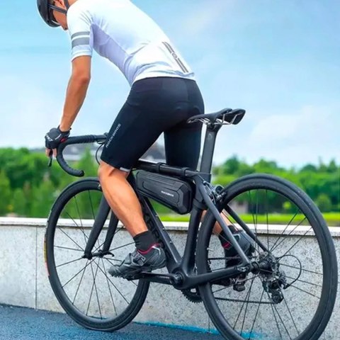 Torba rowerowa Rockbros B67 wodoodporna na ramę - czarna Torba rowerowa Rockbros B67 wodoodporna na ramę - czarna