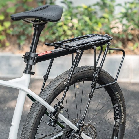 Bagażnik rowerowy Rockbros 33210004001 z półką - czarny Bagażnik rowerowy Rockbros 33210004001 z półką - czarny