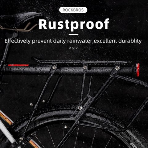 Bagażnik rowerowy Rockbros 33210004001 z półką - czarny Bagażnik rowerowy Rockbros 33210004001 z półką - czarny