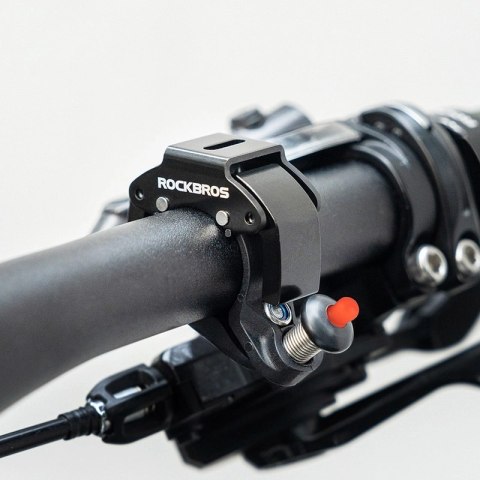 Dzwonek rowerowy Rockbros 34210006001 kształt C - czarny Dzwonek rowerowy Rockbros 34210006001 kształt C - czarny