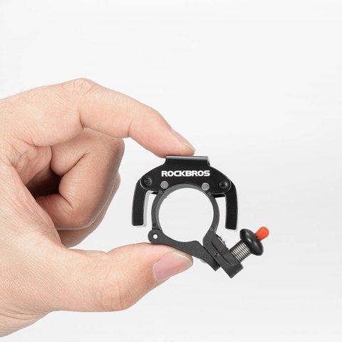Dzwonek rowerowy Rockbros 34210006001 kształt C - czarny Dzwonek rowerowy Rockbros 34210006001 kształt C - czarny