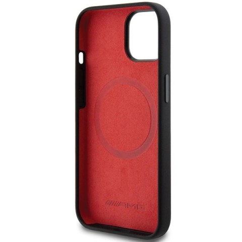 Etui AMG Silicone Large Rhombuses Pattern MagSafe na iPhone 15 / 14 / 13 - czarne Etui AMG Silicone Large Rhombuses Pattern MagSafe na iPhone 15 / 14 / 13 - czarne
