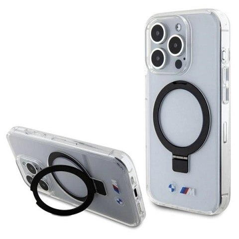 Etui BMW Ring Stand M Collection MagSafe na iPhone 15 Pro Max - przezroczyste Etui BMW Ring Stand M Collection MagSafe na iPhone 15 Pro Max - przezroczyste